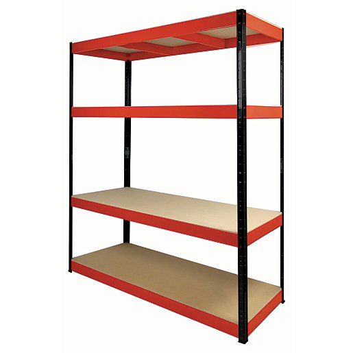Rb Boss Shelf Kit 4 Wood Shelves 1800 X 1600 X 600mm 300kg Udl Wickes Co Uk