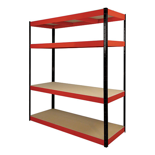 Rb Boss Shelf Kit 4 Wood Shelves 1800 X 900 X 300mm 500kg Udl Wickes Co Uk