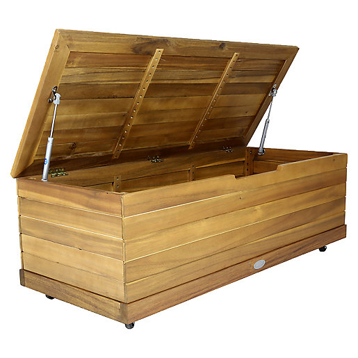 Charles Bentley FSC Acacia Garden Storage Box Wickes.co.uk
