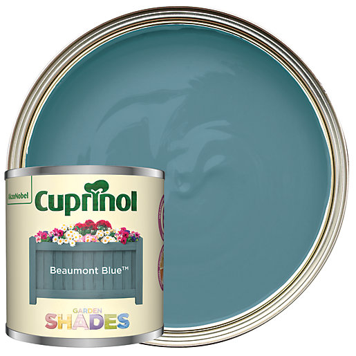 cuprinol garden shades beaumont blue matt wood treatment tester 125ml wickes co uk