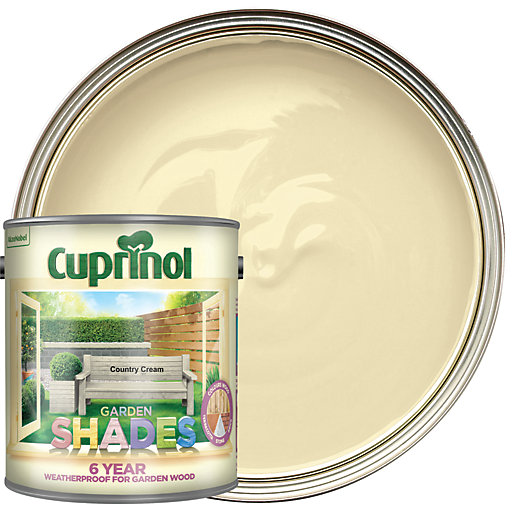 Cuprinol Garden Shades Matt Wood Treatment Country Cream 2 5l Wickes Co Uk