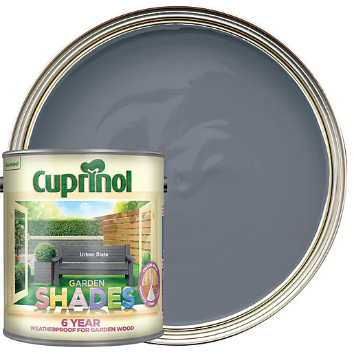 cuprinol garden shades matt wood treatment urban slate 2 5l wickes co uk