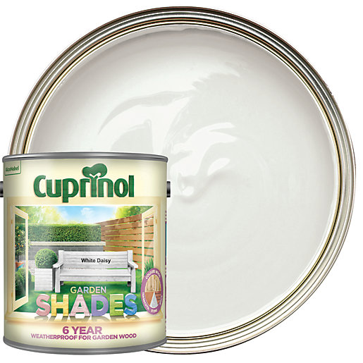 Cuprinol Garden Shades Matt Wood Treatment White Daisy 2 5l Wickes Co Uk