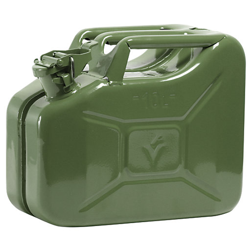The Handy 10L Steel Jerry Can Wickes.co.uk