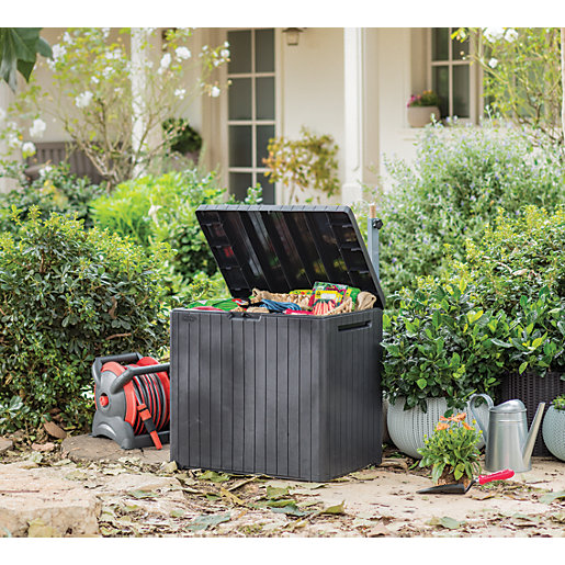 Green Plastic Garden Storage Boxes Garden Design Ideas