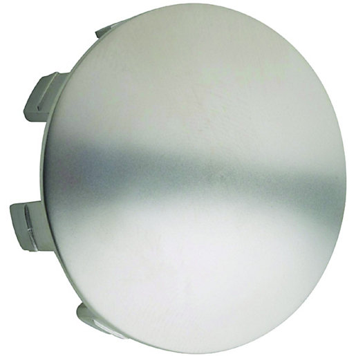 Wickes Shallow End Caps for Handrail Brushed Nickel Pack of 2