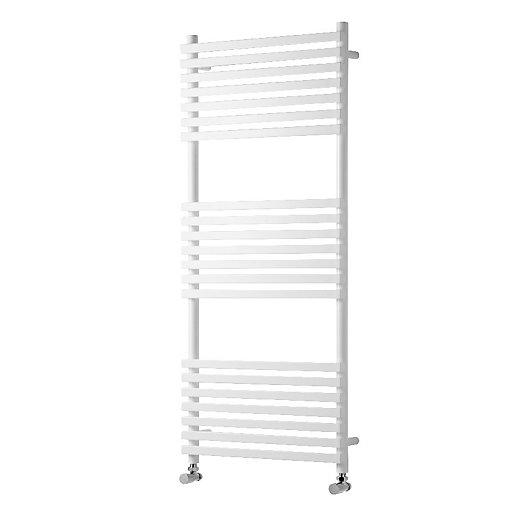 Wickes Invent Square White Heated Towel Rail Radiator 1186 x 500mm Wickes.co.uk
