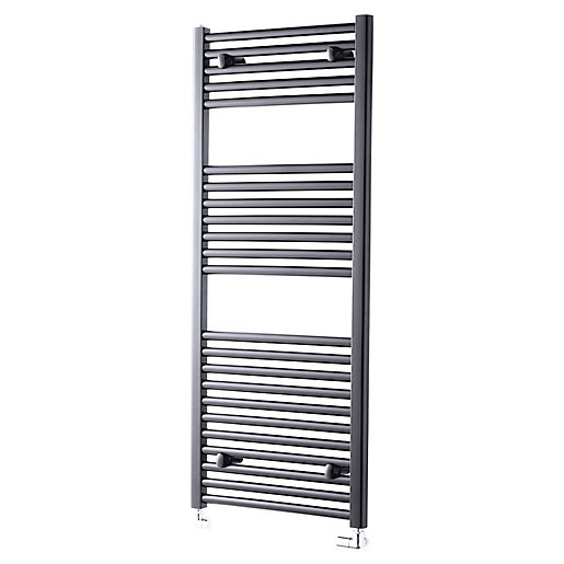 Wickes Pisa Anthracite Towel Radiator 1200 x 600mm Wickes.co.uk