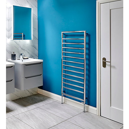 Wickes Strand Chrome Towel Radiator 1300 x 500mm Wickes.co.uk