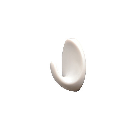 Wickes Small Adhesive Hooks White Pack of 4 Wickes.co.uk