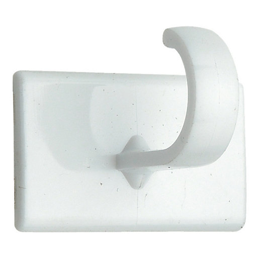 Wickes Small Self Adhesive Cup Hook White Pack of 4 Wickes.co.uk