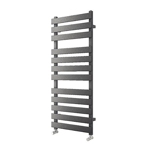 Wickes Haven Flat Panel Designer Towel Radiator Anthracite 800 x 500 mm Wickes.co.uk