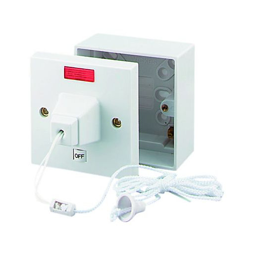 Wickes 45 Amp Pull Cord Shower Control
