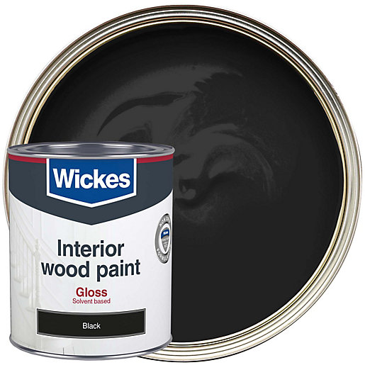 Wickes Non Drip Gloss Black 750ml Wickes.co.uk