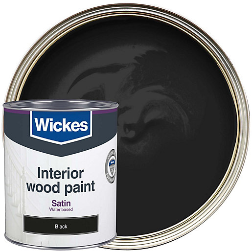 Wickes Quick Dry Satinwood Black 750ml Wickes Co Uk