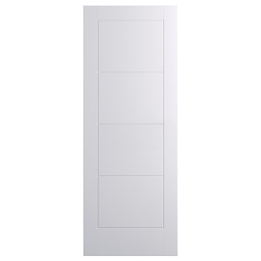 Wickes Kent White Smooth Moulded 4 Panel Internal Door 1981mm x 762mm