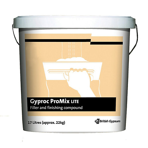 British Gypsum Gyproc Promix Lite Joint Cement 17L Wickes.co.uk