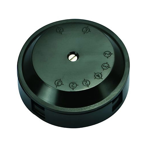 Offer Wickes Wickes 4 Terminal Junction Box Black 20A