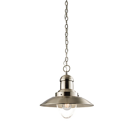 Lampada Pendant Light Nickel Wickes.co.uk