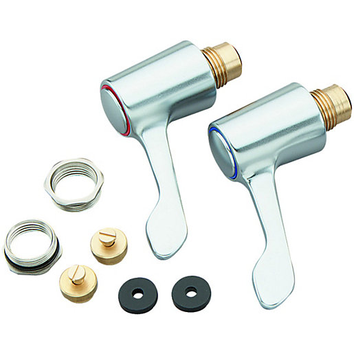 Wickes Sink & Basin Lever Tap Head Conversion Kit Chrome Wickes.co.uk
