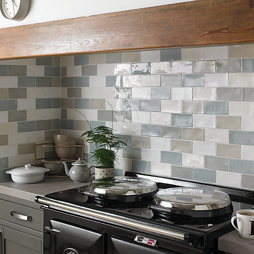 Wickes Farmhouse Willow Ceramic Wall Tile 150 X 75mm Wickes Co Uk
