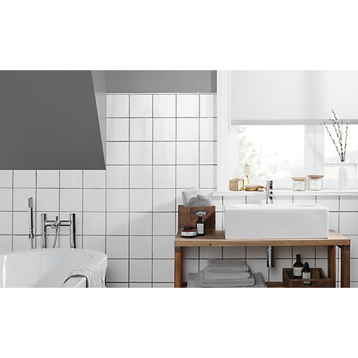 Wickes White Ceramic Wall Tile 150 X, White Wall Tiles Kitchen