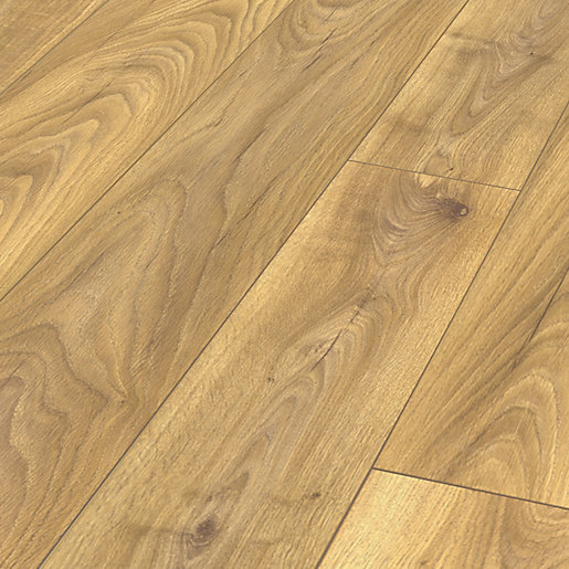 Keswick Medium Oak Laminate Flooring, Chevron Laminate Flooring Wickes