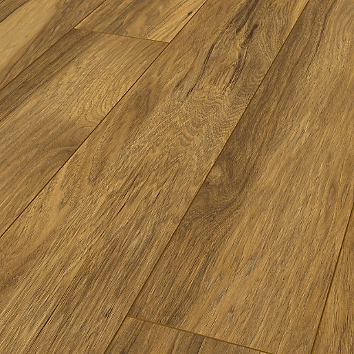 Madera Light Hickory Laminate Flooring 1 73m2 Wickes Co Uk