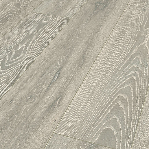 Shimla Grey Oak Laminate Flooring 2, 8mm Laminate Flooring Wickes