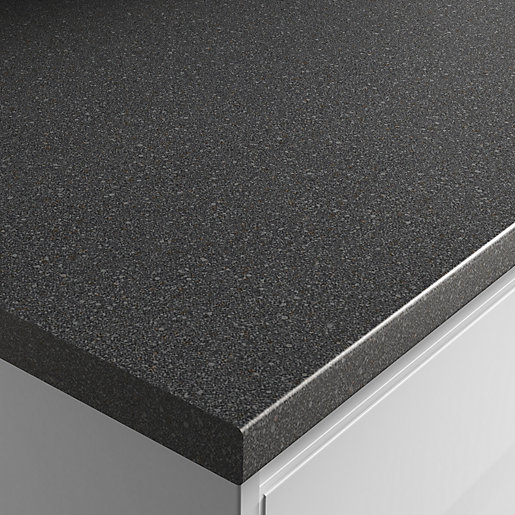 Noir Granite Laminate Worktop 600mm X 38mm X 3m | Wickes.co.uk