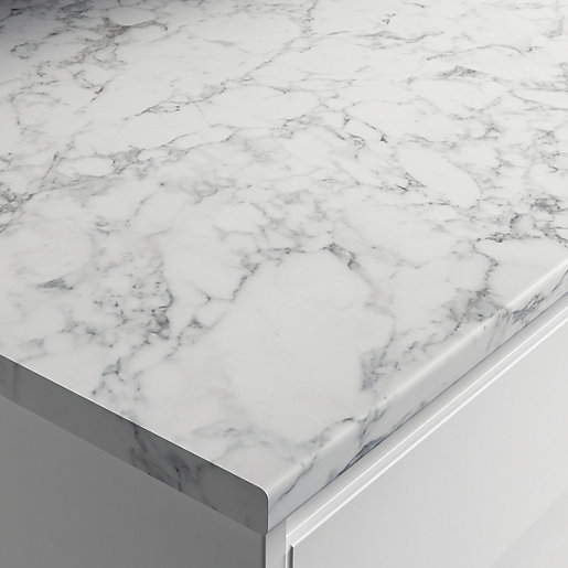 Wickes Laminate Marble Effect Worktop Marmo Grigio 600mm X 28mm X 3m Wickes Co Uk