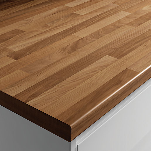 Wickes Laminate Worktop Blocked Oak Effect 600mm x 38mm x 3m Wickes