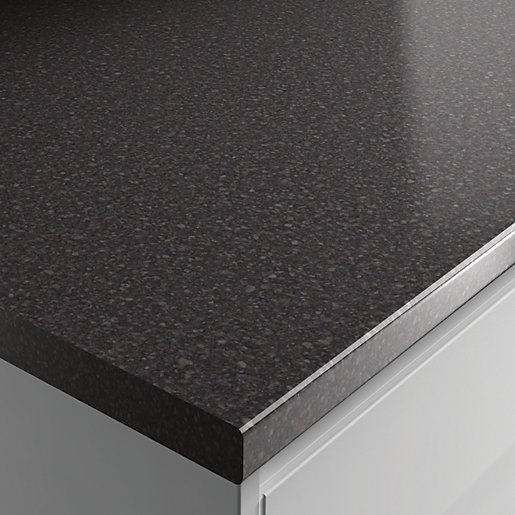 Wickes Laminate Worktop Taurus Black Gloss 600mm X 38 Mm X 3m Wickes Co Uk