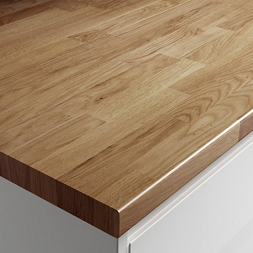 Wickes Wood Effect Laminate Worktop - Colmar Oak Effect 600mm X 38mm X ...