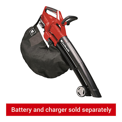 Einhell Power X Change 36v Cordless 45l Leaf Blower Vac Wickes Co Uk