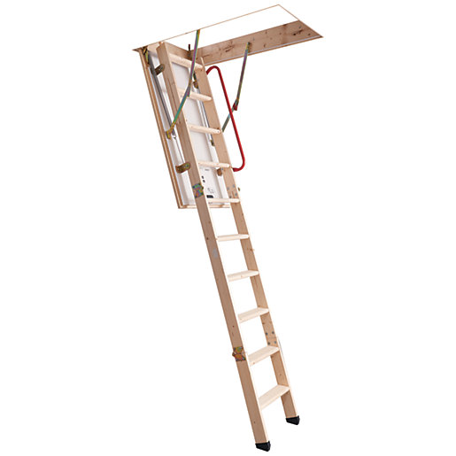 Youngman Eco S Line 3 Section Timber Folding Loft Ladder | Wickes.co.uk