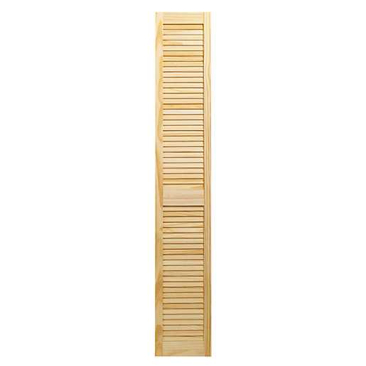 Wickes Pine Closed Internal Louvre Door - 1829mm X 305mm | Wickes.co.uk