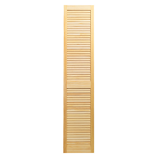 Wickes Pine Closed Internal Louvre Door - 1829mm X 381mm | Wickes.co.uk