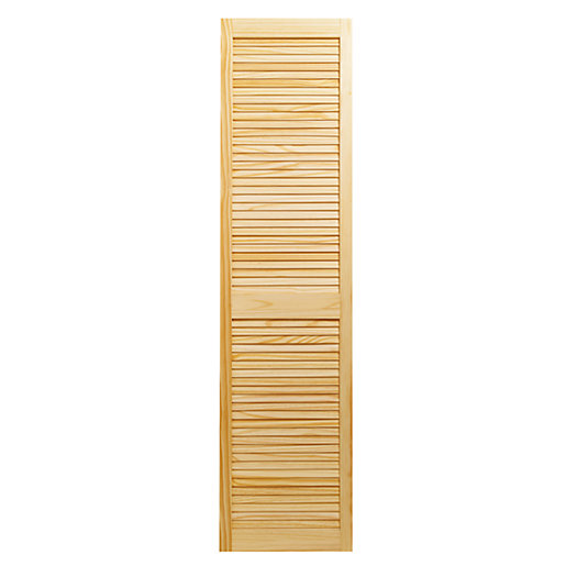 Wickes Pine Closed Internal Louvre Door - 1829mm X 457mm | Wickes.co.uk