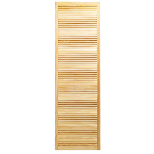 Wickes Pine Closed Internal Louvre Door - 1829mm X 610mm | Wickes.co.uk