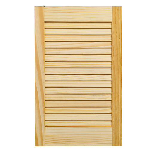 Wickes Pine Closed Internal Louvre Door - 610mm X 381mm | Wickes.co.uk