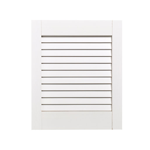 Wickes White Closed Internal Louvre Door 457mm x 381mm Wickes co uk