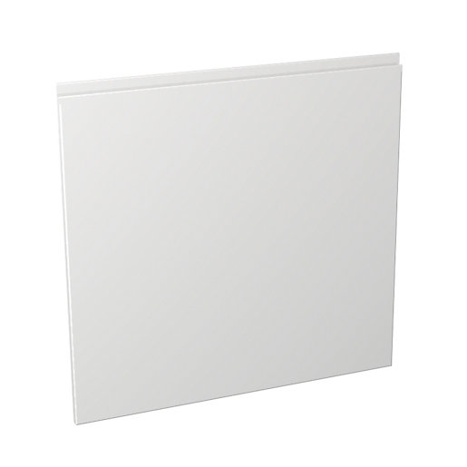 Wickes Madison White Gloss Handleless Appliance Door (C) 600 x 584mm