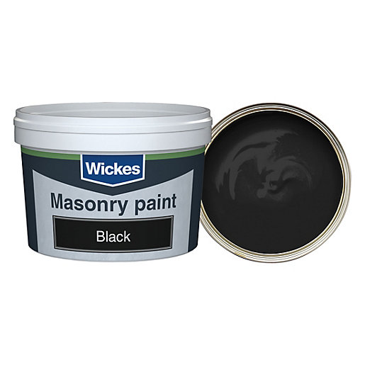Masonry Smooth Black 250ml Wickes.co.uk
