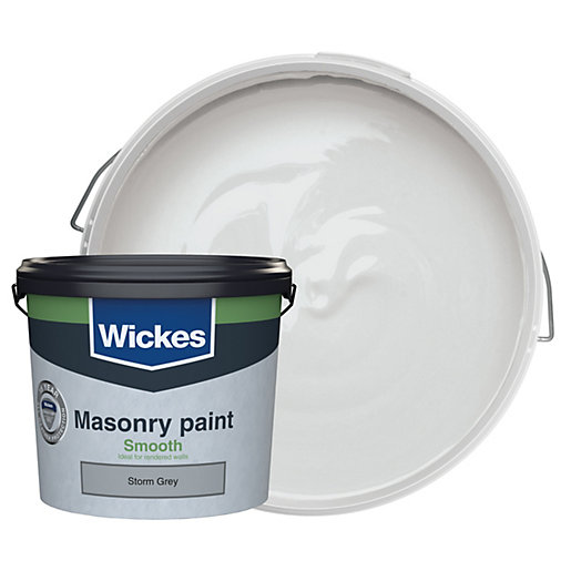 Wickes Masonry Smooth Storm Grey 5L Wickes.co.uk
