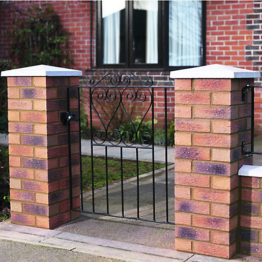 Wickes Chelsea Bow Top Steel Gate Black 914 X 900 Mm Wickes Co Uk