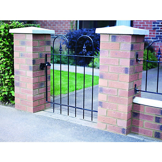 Wickes Kensington Steel Gate Black 914 X 914 Mm Wickes Co Uk