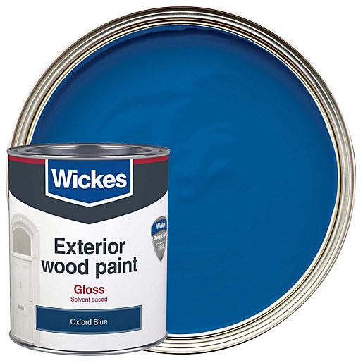 Wickes Exterior Gloss Oxford Blue 750ml Wickes Co Uk