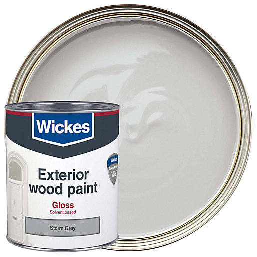 Wickes Exterior Gloss Storm Grey 750ml Wickes Co Uk