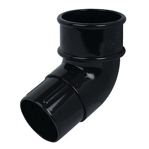 FloPlast 50mm MiniFlo Downpipe Offset Bend 112.5° Black Wickes.co.uk